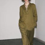 Ensemble en lin vert de Zara