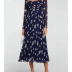 Robe à motif floraux Self Portrait