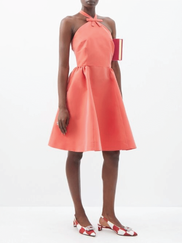 Mini robe en satin Bernadette Jones